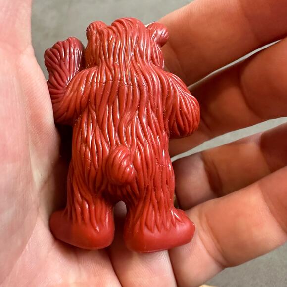 Lincoln Logs Vintage Grizzly Bear Replacement Red Brown Plastic - Picture 2 of 5